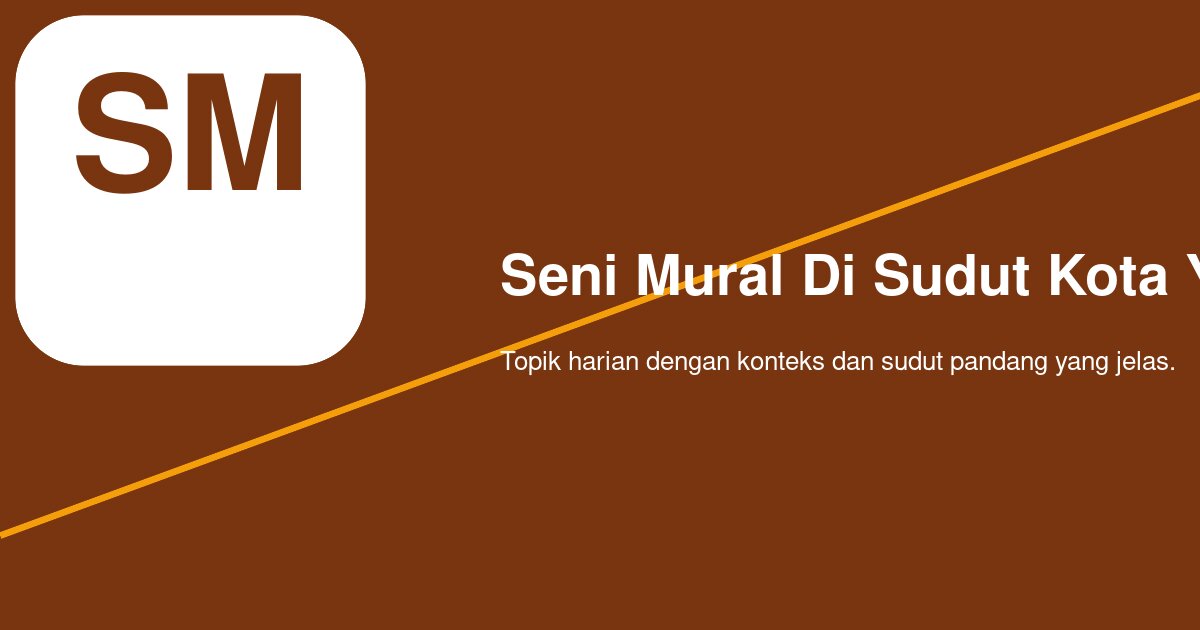 Mural di Sudut Kota Yogyakarta dan Cara Anak Muda Membaca Jalan